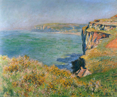Cliff at Grainval 1882 by Claude Monet Reproduction for Sale by Blue Surf Art