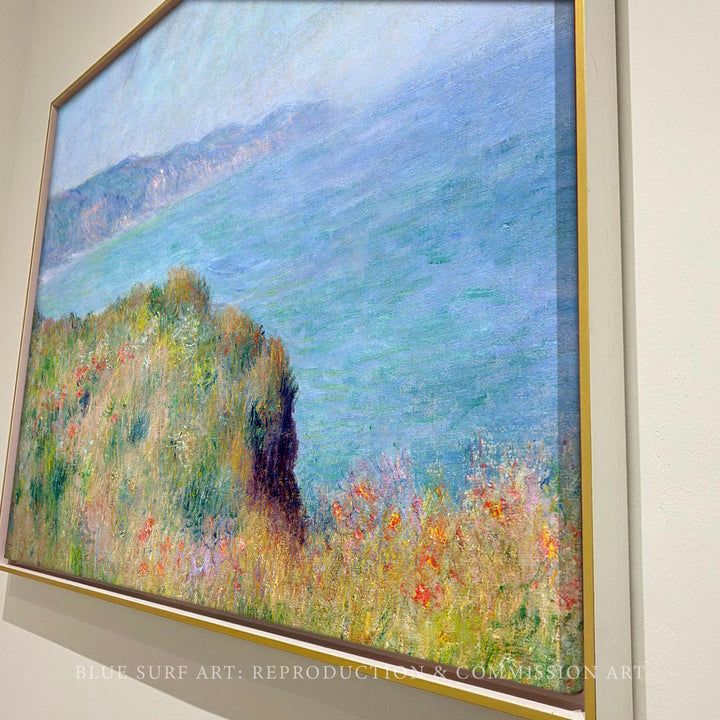 Cliff near Pourville 1882 by Claude Monet Reproduction for Sale  by Blue Surf Art 2
