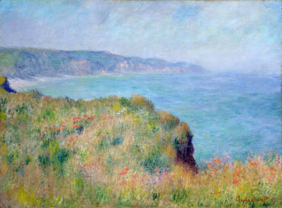 Cliff near Pourville 1882 by Claude Monet Reproduction for Sale  by Blue Surf Art