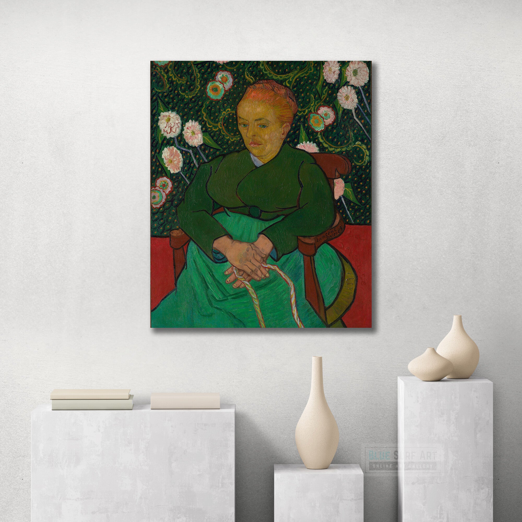 Augustine Roulin, 1889 by Van Gogh Reproduction for Sale - Blue Surf Art