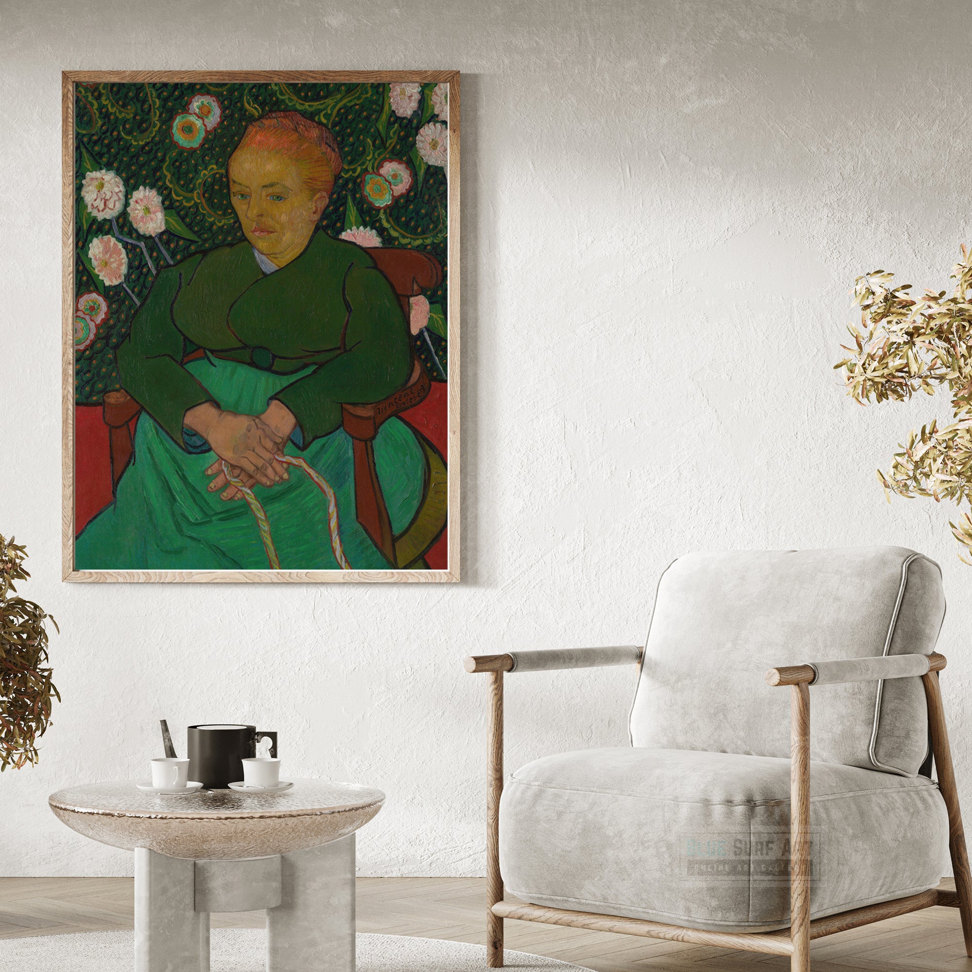 Augustine Roulin, 1889 by Van Gogh Reproduction for Sale - Blue Surf Art