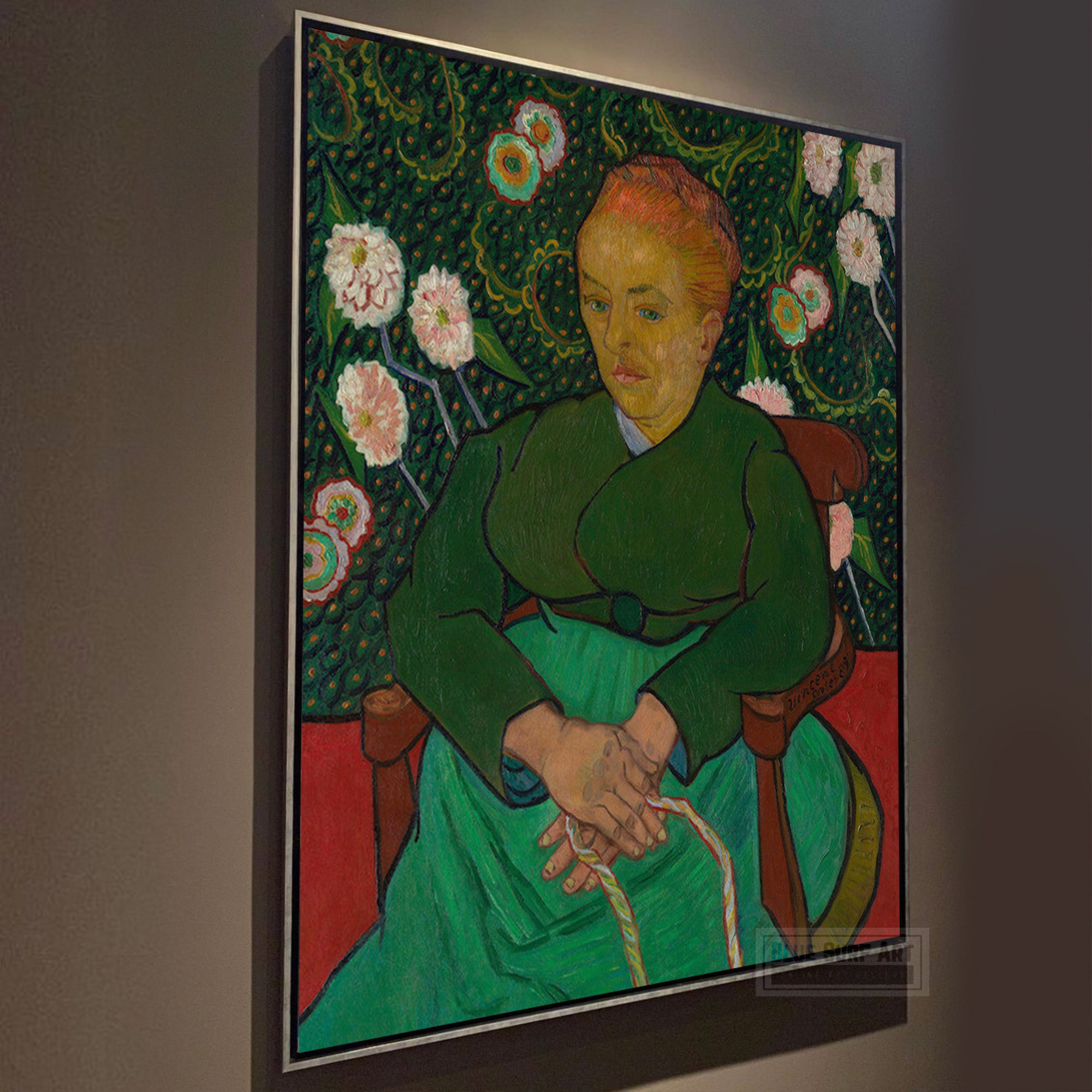 Augustine Roulin, 1889 by Van Gogh Reproduction for Sale - Blue Surf Art