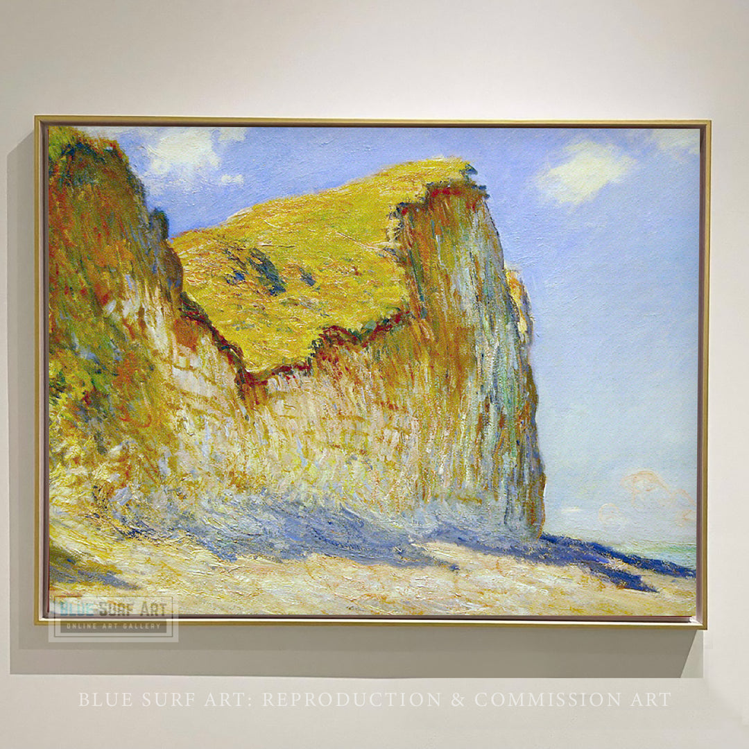 Cliffs near Pourville 1882 by Claude Monet Reproduction for Sale  by Blue Surf Art 1