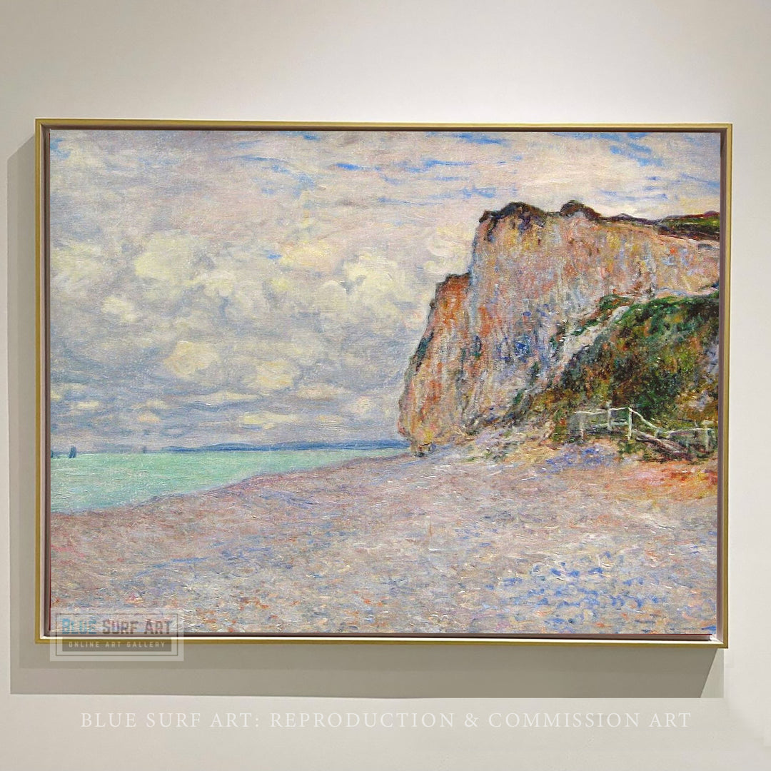 Cliffs near Dieppe 1882 by Claude Monet Reproduction for Sale  by Blue Surf Art 1