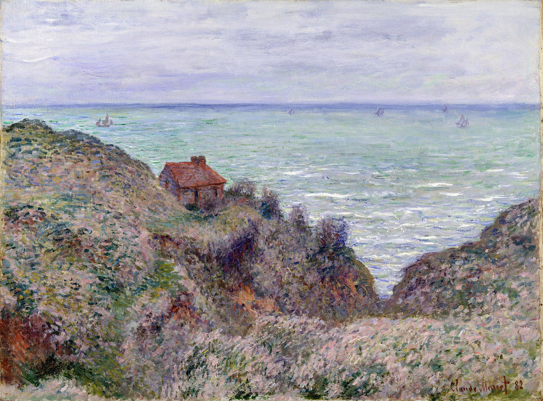 Cabin of the Customs Watch 1882 by Claude Monet Reproduction for Sale by Blue Surf Art