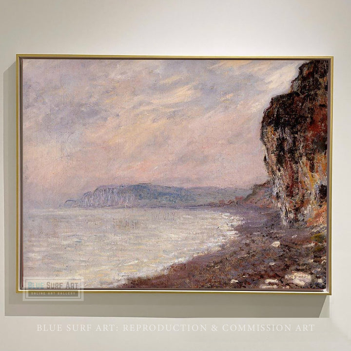 Cliffs at Pourville in the Fog 1882 by Claude Monet Reproduction for Sale by Blue Surf Art 1