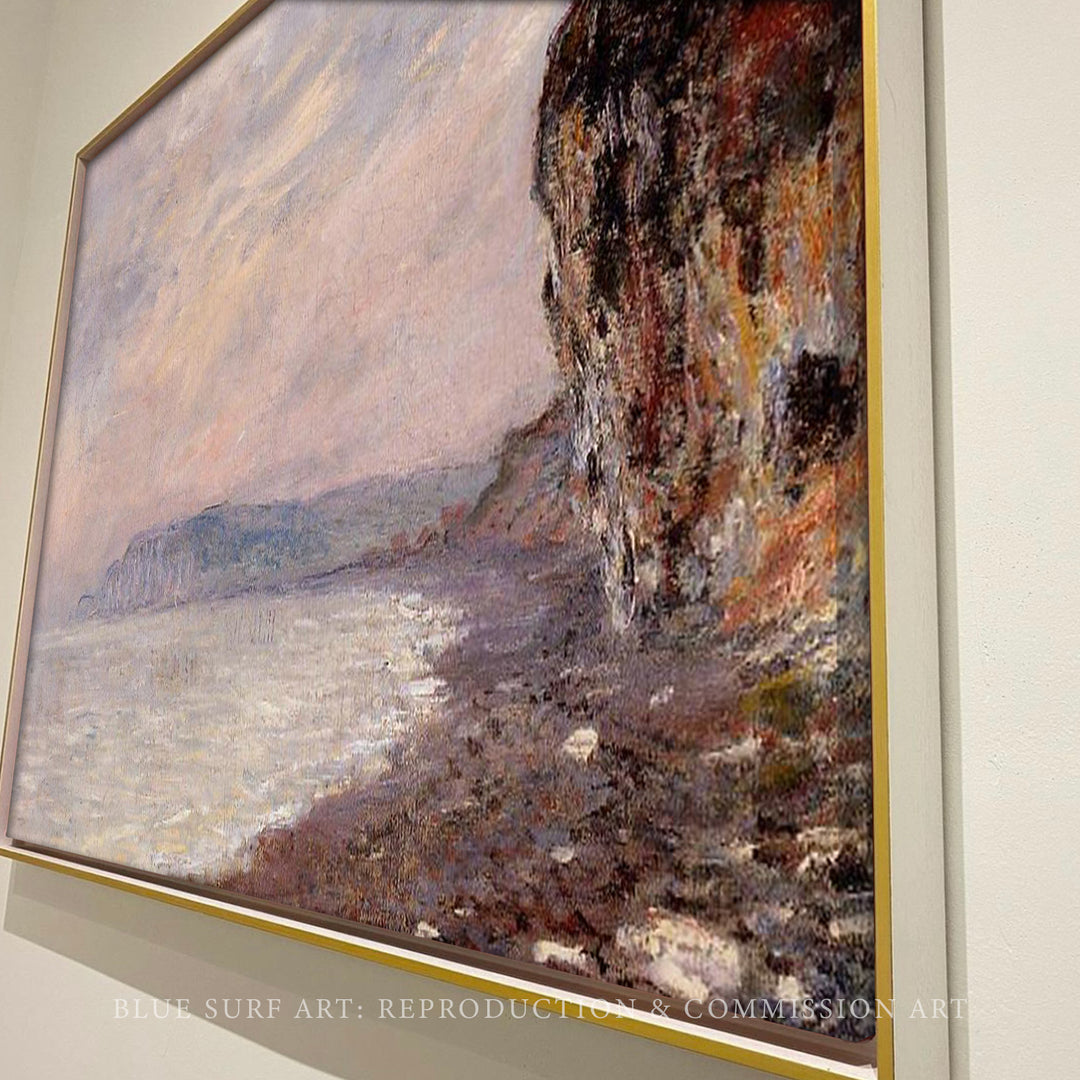 Cliffs at Pourville in the Fog 1882 by Claude Monet Reproduction for Sale by Blue Surf Art 2