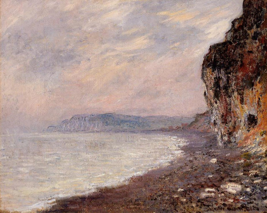 Cliffs at Pourville in the Fog 1882 by Claude Monet Reproduction for Sale by Blue Surf Art