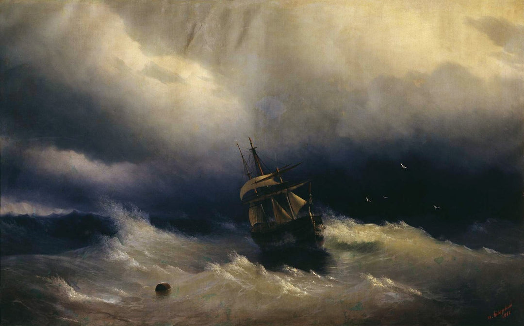 Море 1847 Painting by Ivan Aivazovsky Reproduction