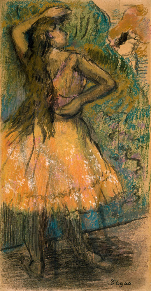 Dancer 1342 Painting by Edgar Degas Reproduction Oil on Canvas - blue surf art .com