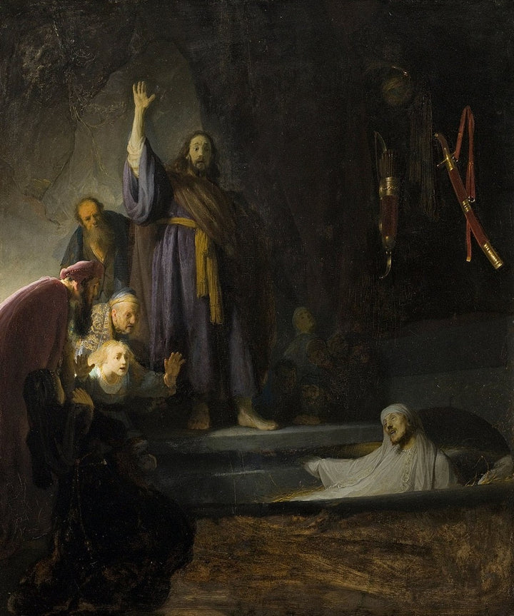The Raising of Lazarus (Rembrandt) Painting by Rembrandt Oil on Canvas Reproduction