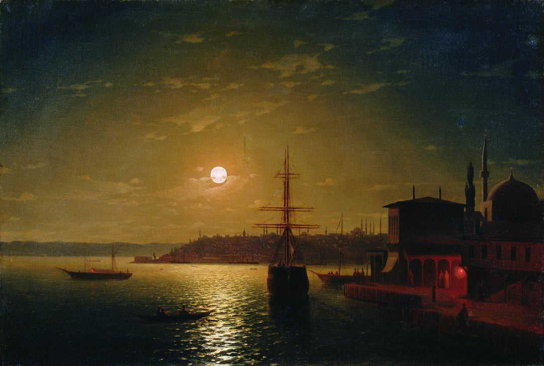 Golden Horn Bay Turkey Painting by Ivan Aivazovsky Reproduction