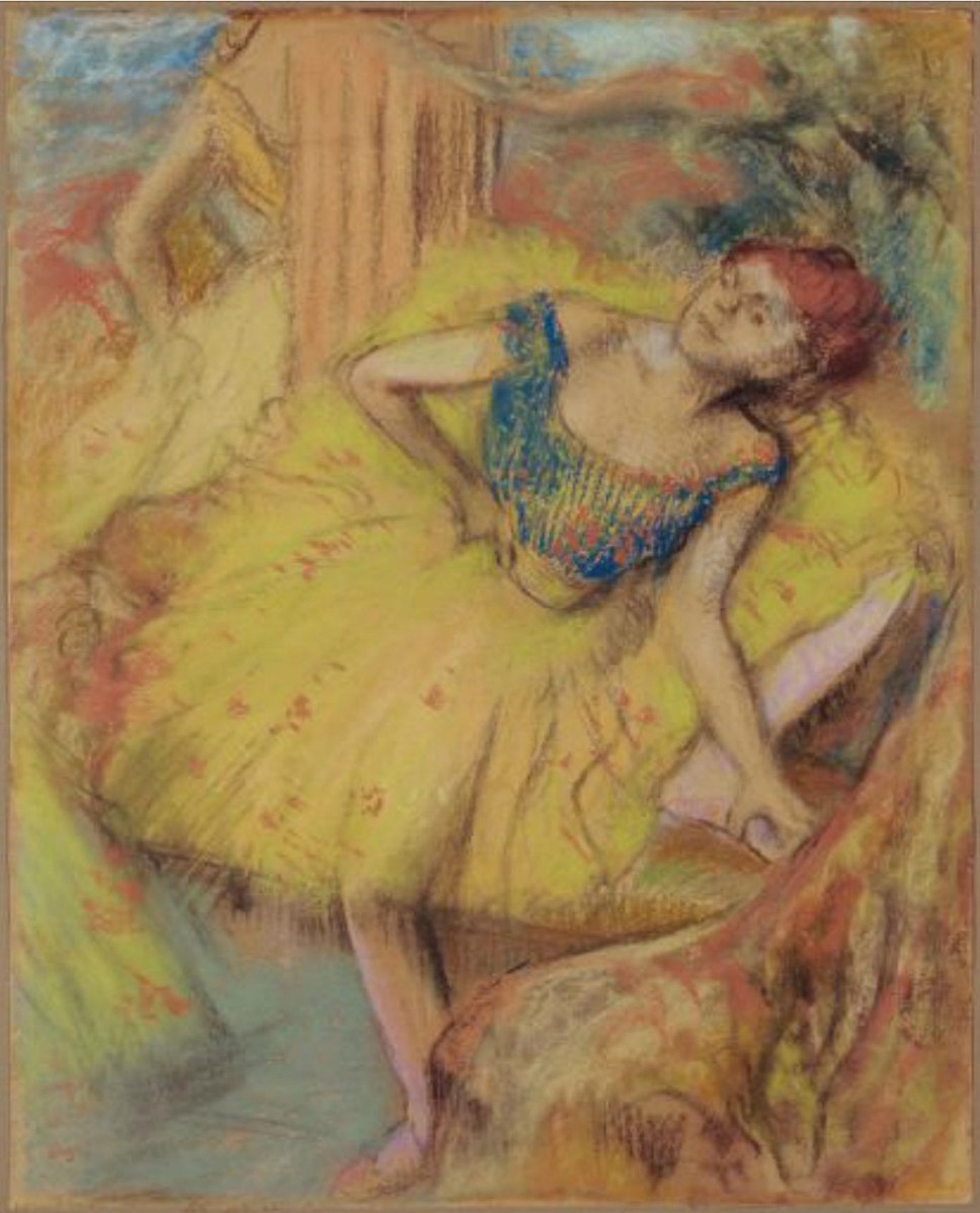 Dancers Painting by Edgar Degas Reproduction Oil on Canvas - blue surf art .com