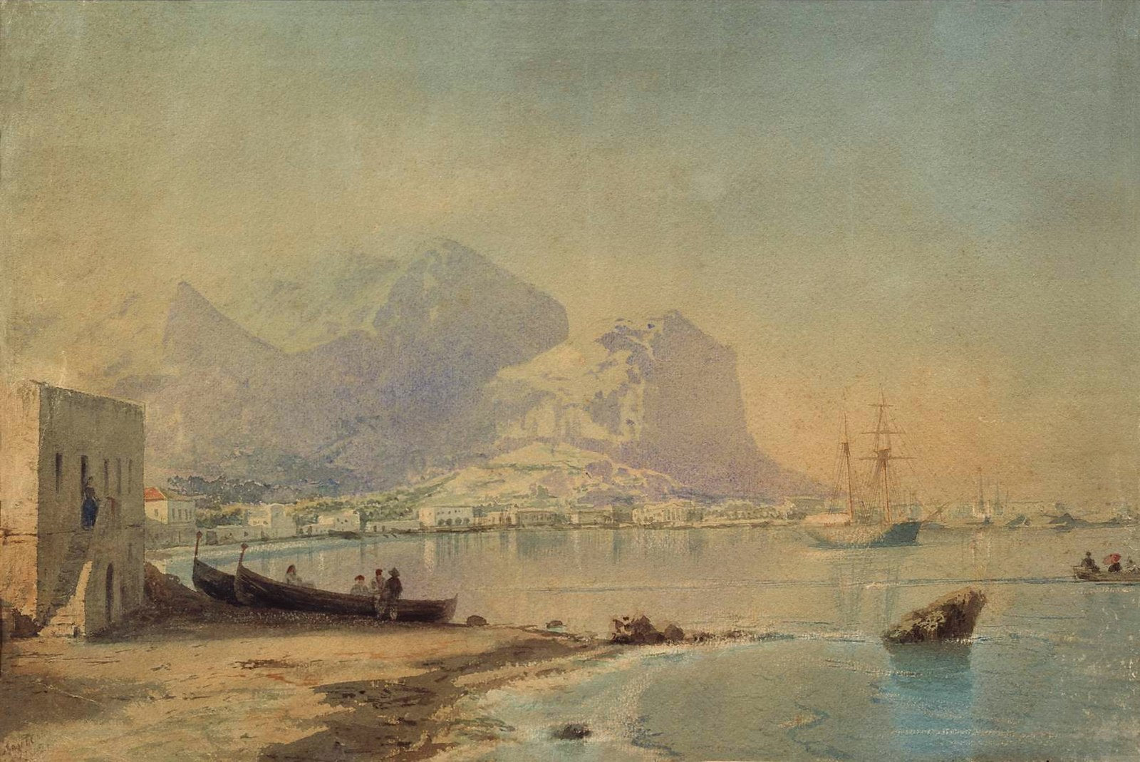 In the harbor Painting by Ivan Aivazovsky Reproduction by Blue Surf Art