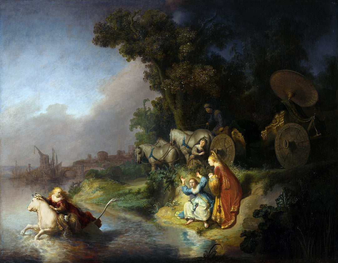 The Abduction of Europa (Rembrandt) Painting by Rembrandt Oil on Canvas Reproduction by Blue Surf Art