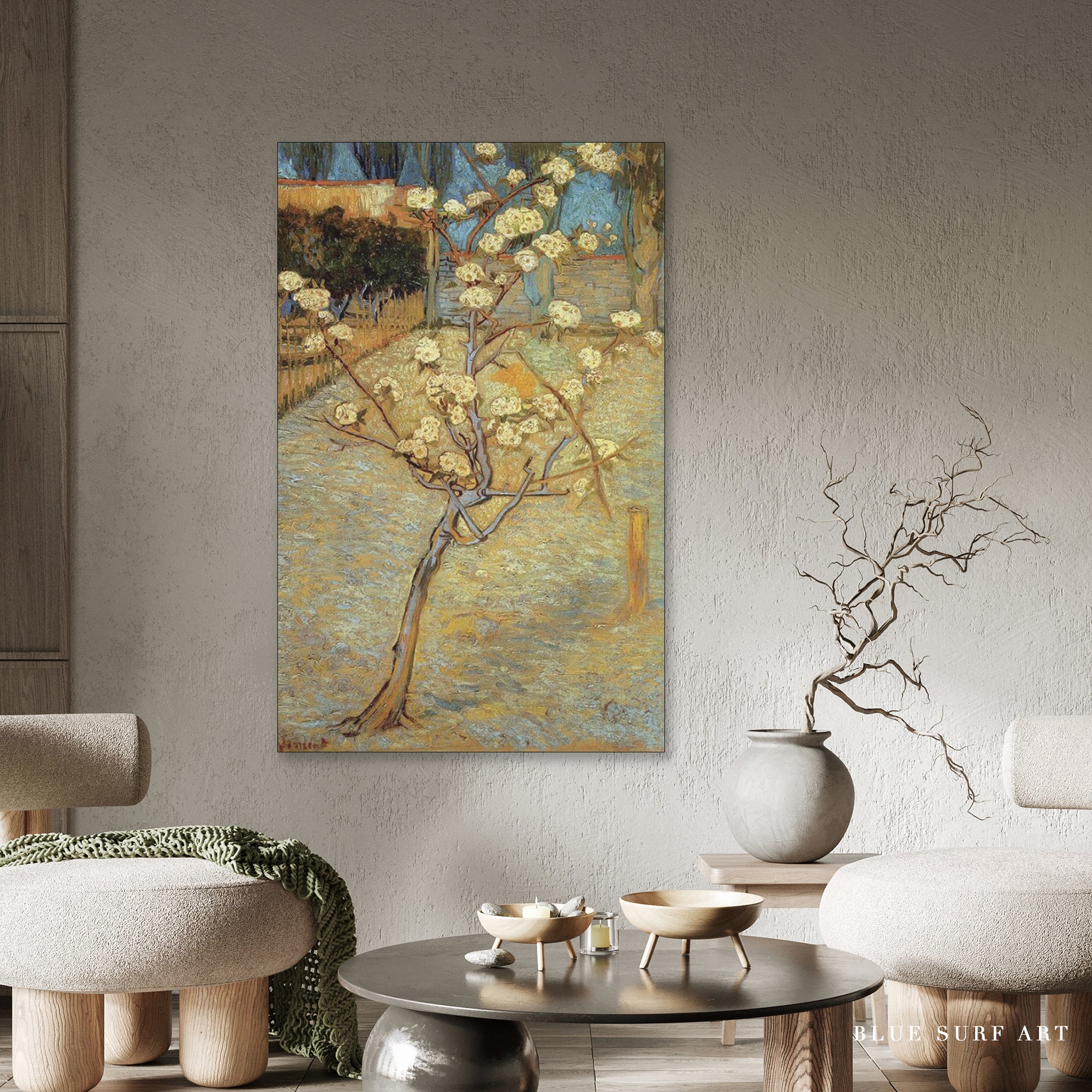 Forest Interio, 1890 by Van Gogh Reproduction for Sale - Blue Surf Art