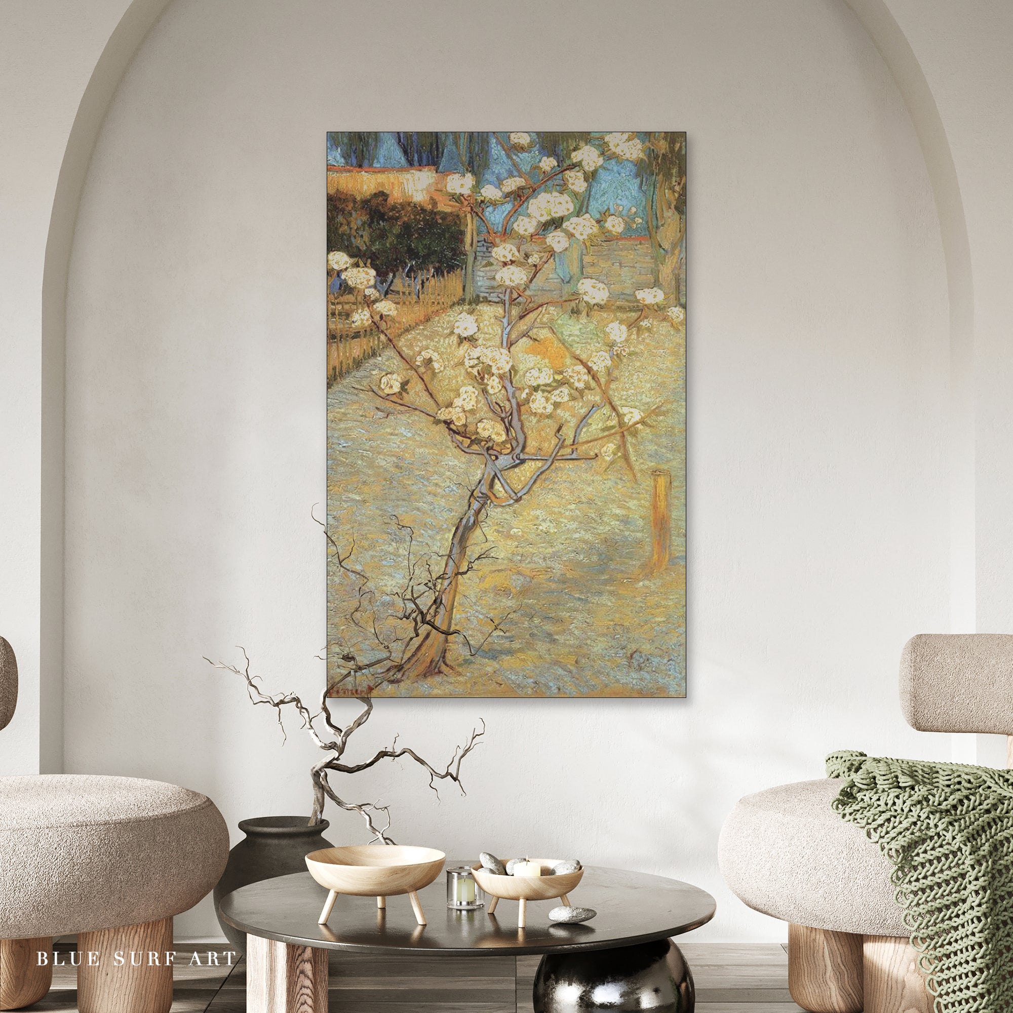 Forest Interio, 1890 by Van Gogh Reproduction for Sale - Blue Surf Art