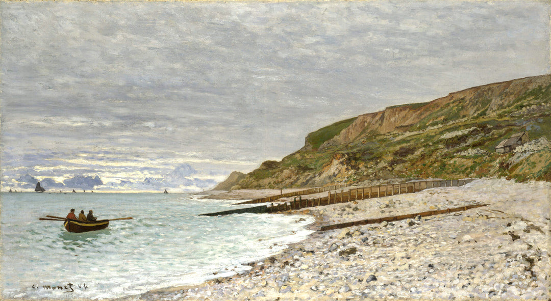 The Pointe of Heve, 1864 by Claude Monet. Masterpiece, reproduction art by Blue Surf Art