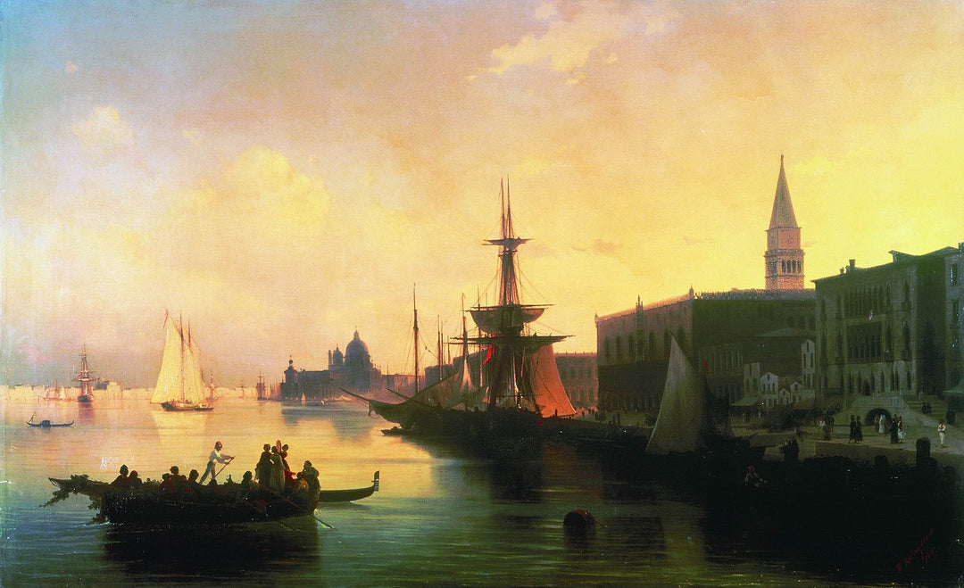 Venice 1842 Painting by Ivan Aivazovsky Reproduction by Blue Surf Art