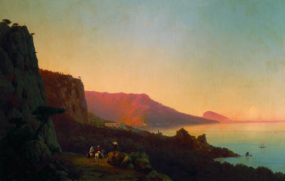 Evening in the Crimea, Yalta 1848 Painting by Ivan Aivazovsky Reproduction by Blue Surf Art