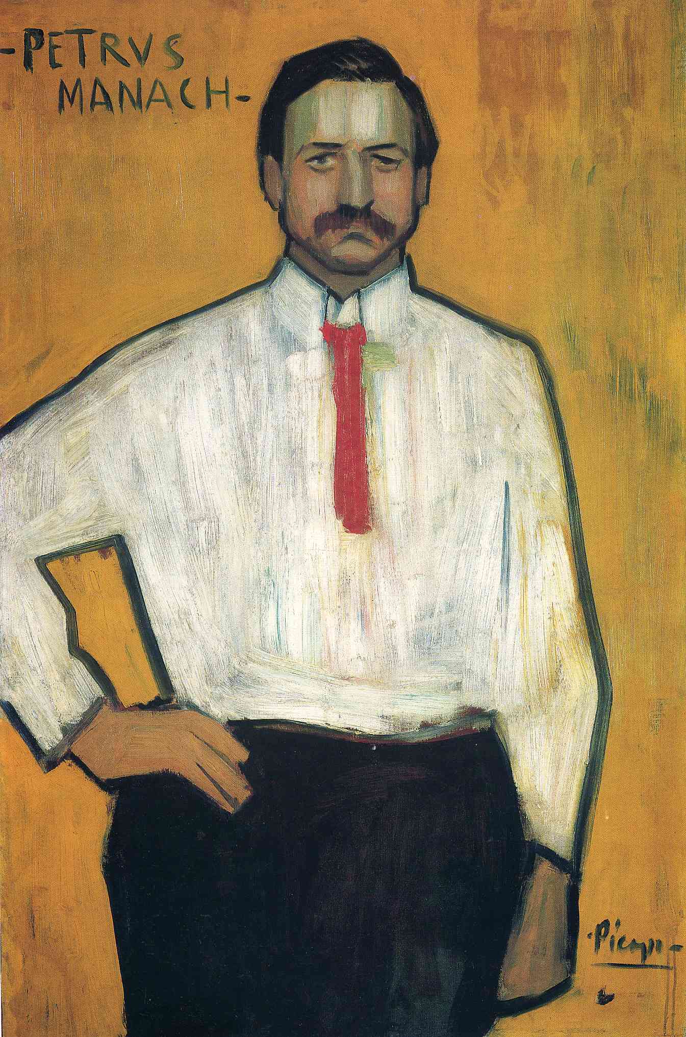 Portrait of Petrus Manach by Pablo Picasso. Picasso artworks, Picasso wall art, Picasso canvas art, Picasso reproduction for sale, Picasso oil painting on canvas, Blue Surf Art