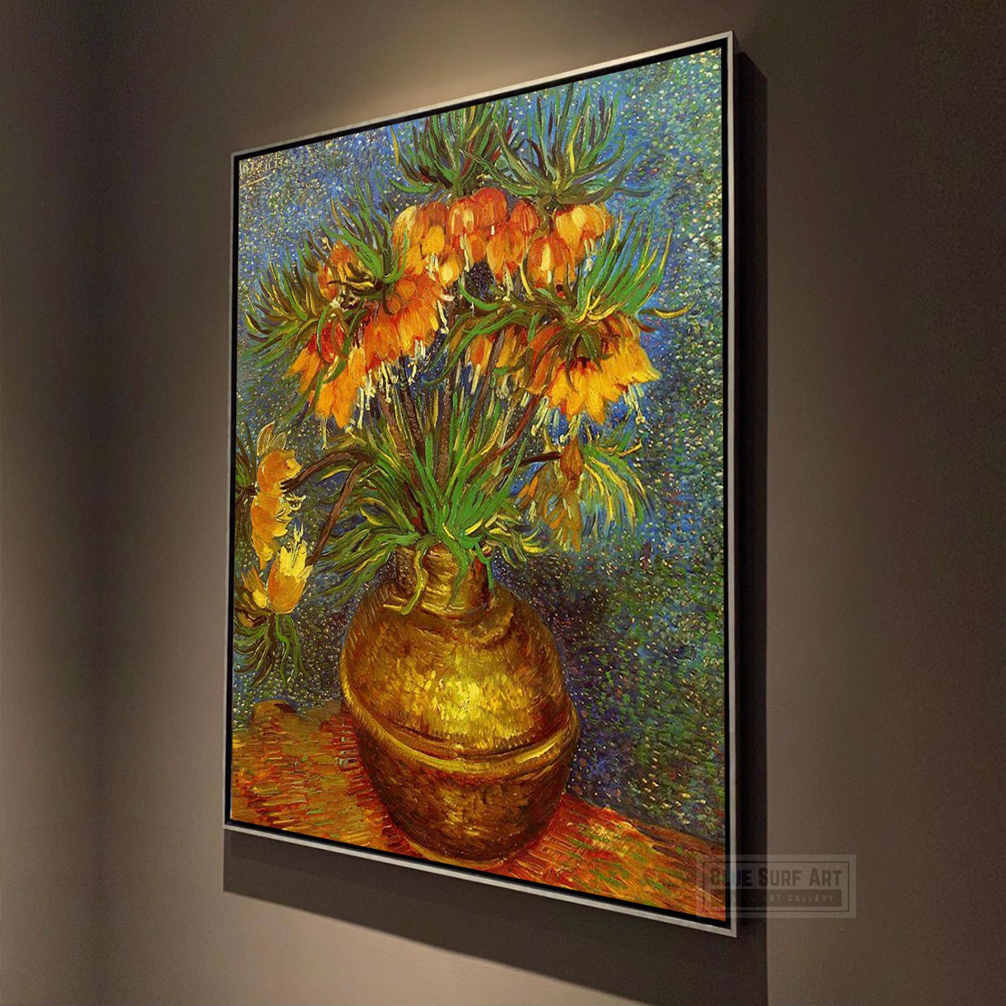 Fritillaries in a Copper Vas