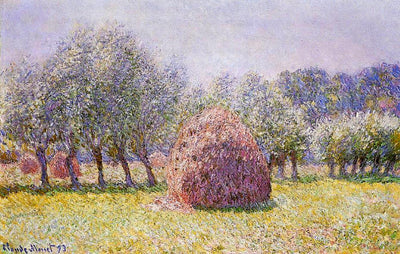 Haystack by Claude Monet. Masterpiece, reproduction by Blue Surf Art
