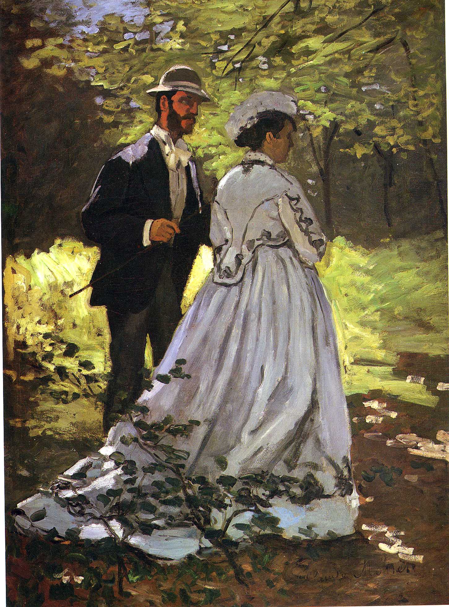 Lunch on the Grass, Study by Claude Monet
