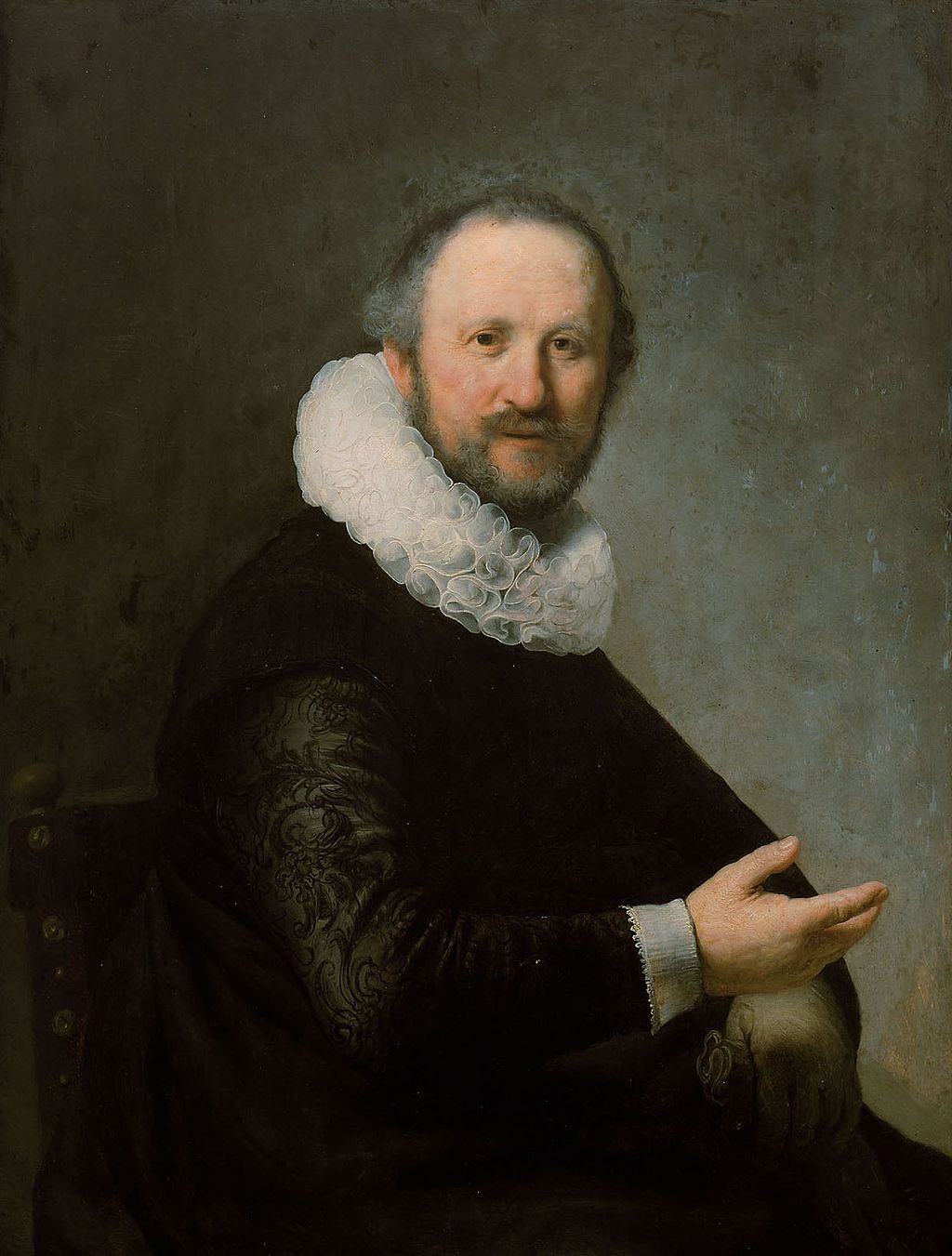Portrait of a Man Painting by Rembrandt Oil on Canvas Reproduction by blue surf art