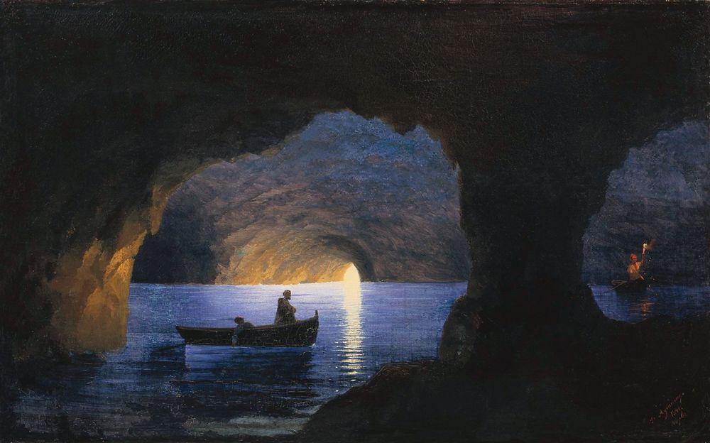 Azure Grotto, Naples Painting by Ivan Aivazovsky Reproduction