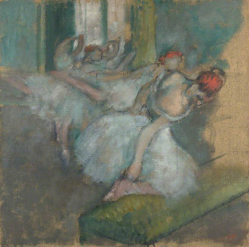 Ballet Dancers Painting by Edgar Degas Reproduction Oil on Canvas
