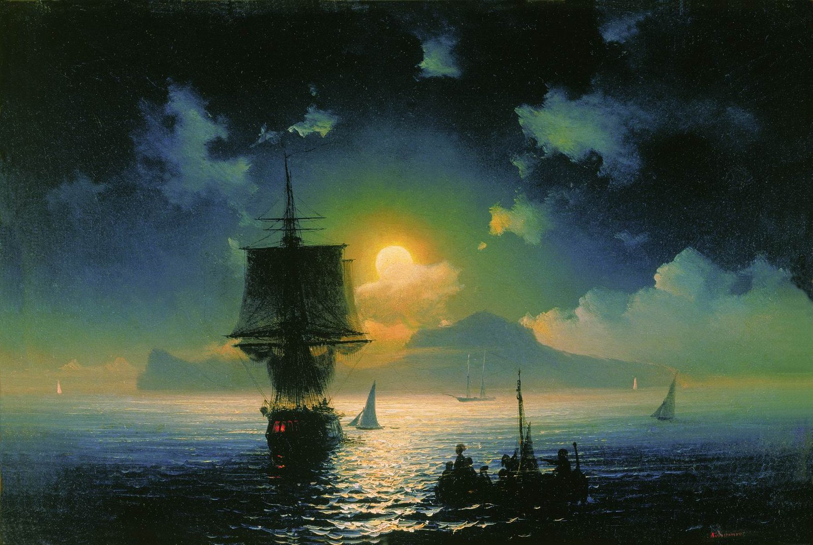 Moonlit night in Capri