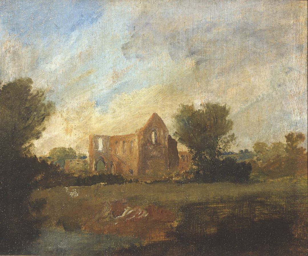 Newark Abbey by J. M. W. Turner. Seascape painting, Turner artworks, Turner canvas art, J. M. W. Turner oil painting, Turner reproduction for sale. Landscape paintings, Turner art decor, Turner oil painting on canvas, Blue Surf Art