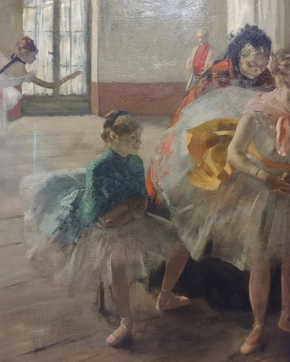 Répétition 1874 Painting by Edgar Degas Reproduction Oil on Canvas - blue surf art .com