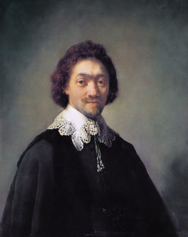 Portrait of Maurits Huygens Painting by Rembrandt Oil on Canvas Reproduction