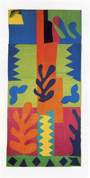 Untitled Painting by Henri Matisse Oil on Canvas Reproduction blue surf art