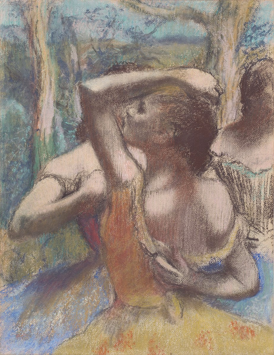 Dancers, ca. 1897 Painting by Edgar Degas Reproduction Oil on Canvas