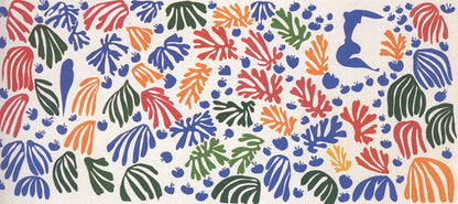 La Perruche et la Sirene Painting by Henri Matisse Oil on Canvas Reproduction blue surf art
