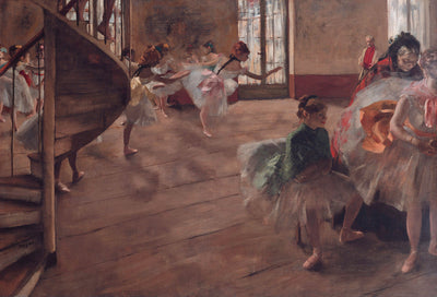 The Rehearsal, c. 1874 Painting by Edgar Degas Reproduction Oil on Canvas