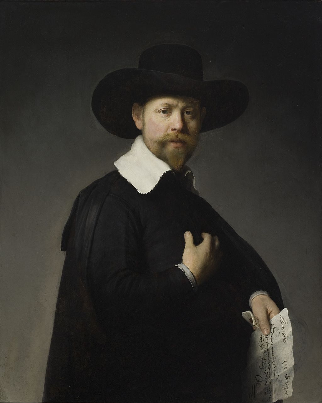 Portrait of Marten Looten Painting by Rembrandt Oil on Canvas Reproduction