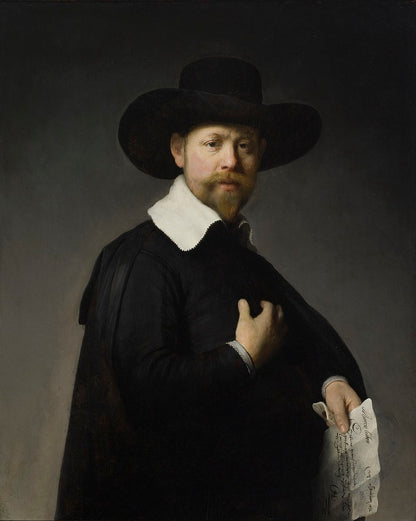 Portrait of Marten Looten Painting by Rembrandt Oil on Canvas Reproduction