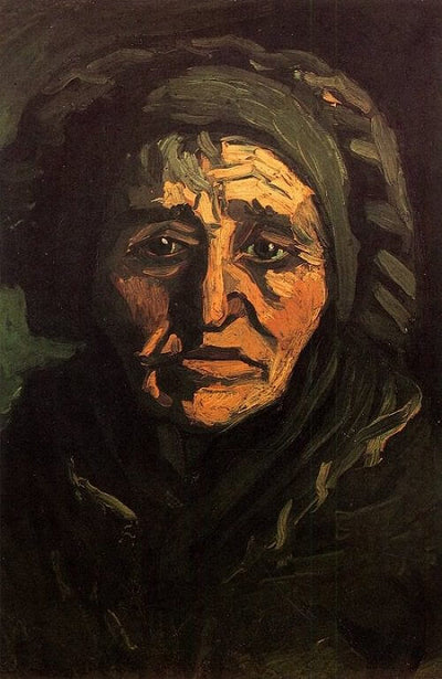 Peasant Woman with Dark Bonnet, 1885 by Van Gogh Reproduction for Sale - Blue Surf Art