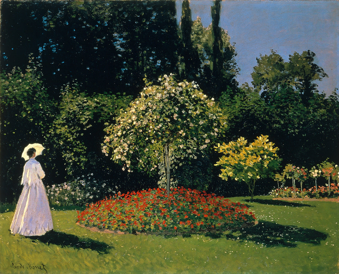 Woman in a Garden-Jeanne-Marguerite, 1867 by Claude Monet