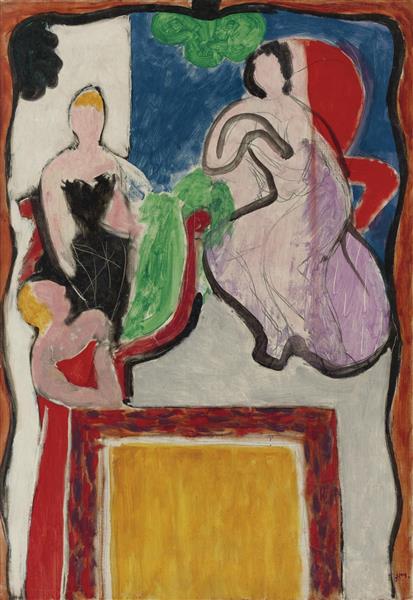 Le Chant Painting by Henri Matisse Oil on Canvas Reproduction by blue surf art