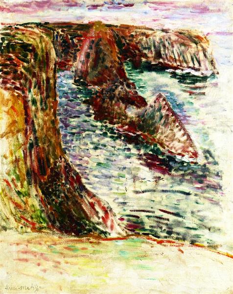 Belle Île En Mer Painting by Henri Matisse Oil on Canvas Reproduction by blue surf art