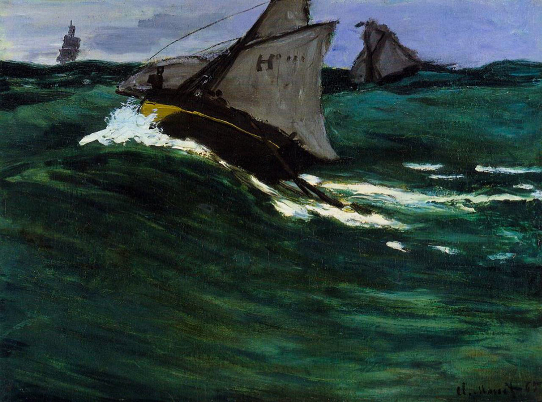 The Green Wave by Claude Monet