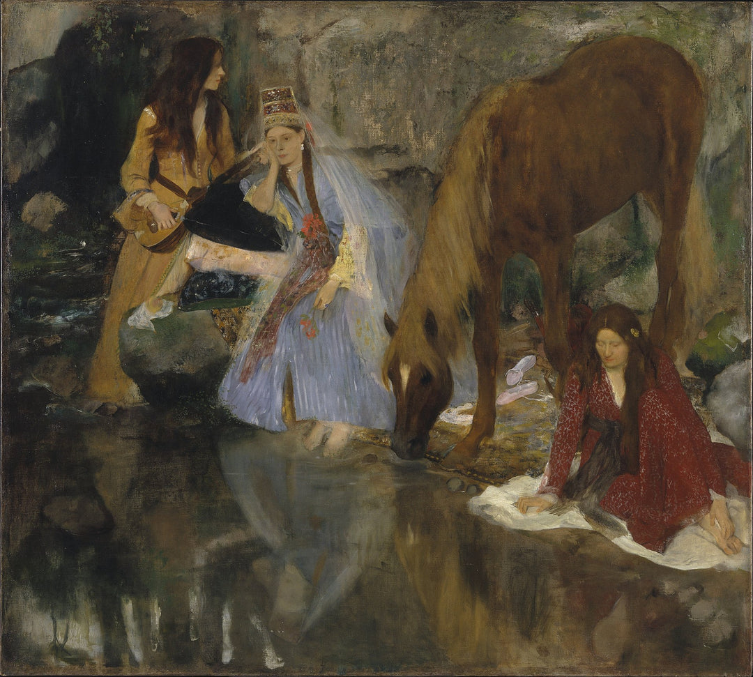 Portrait of Mlle Fiocre in the Ballet "La Source" Painting by Edgar Degas Reproduction Oil on Canvas