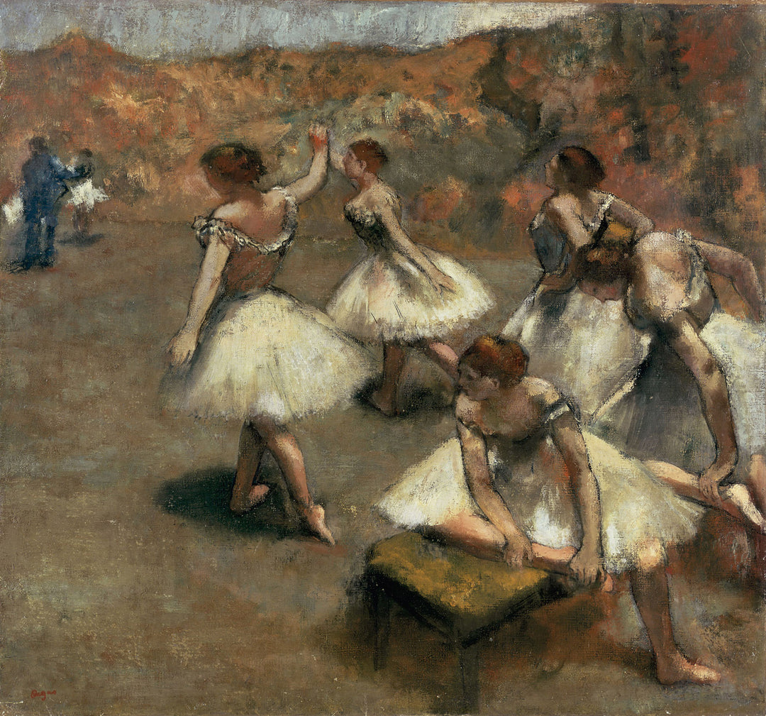 Danseuses sur la scène Painting by Edgar Degas Reproduction Oil on Canvas