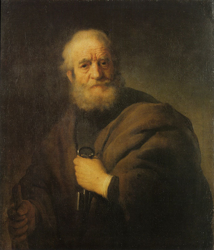 The Apostle Peter Painting by Rembrandt Oil on Canvas Reproduction
