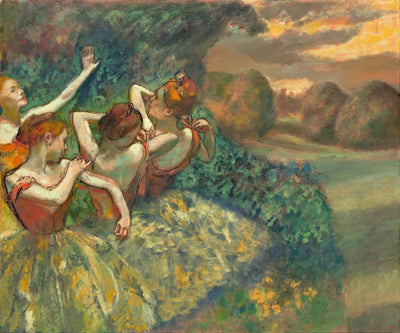 Four Dancers Painting by Edgar Degas Reproduction Oil on Canvas